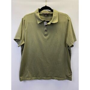 Michael Kors L Olive Green Polo Shirt Quiet Luxury Casual Minimal Classic - Flaw